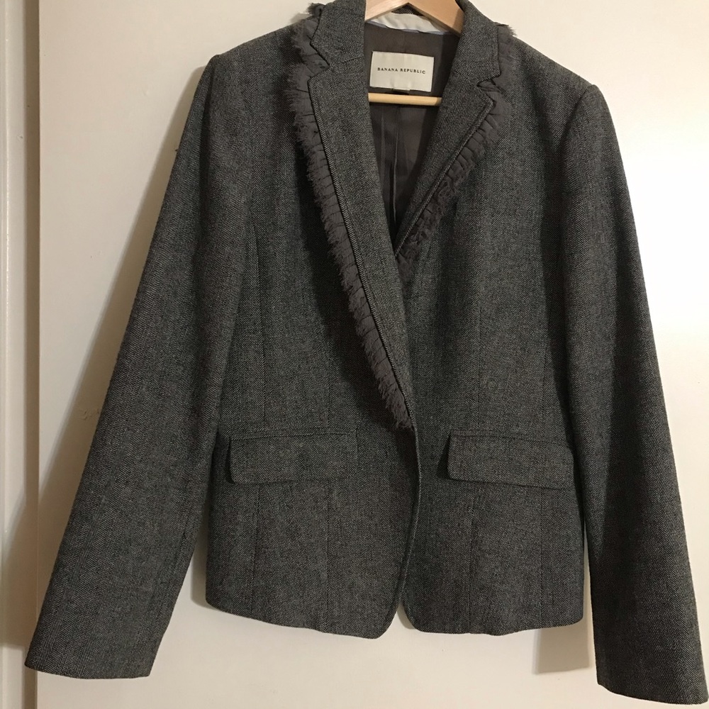 Grey wool blazer